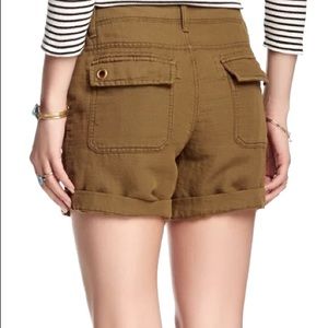 Free People olive mountaineer shorts NWT
